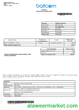 Baltcom telecommunications utility business bill,  SCR